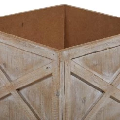 Best reviews of ✔️ Set of 3 Brown Wood Farmhouse Planter, 10", 11", 12" by Ivory and Iris ✔️ -Cheap Ivory and Iris Store D501396S 6