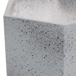 Hot Sale 😀 Set of 2 Grey MgO Contemporary Planter 17", 15" by Ivory and Iris 🧨 -Cheap Ivory and Iris Store D501401S 3 1