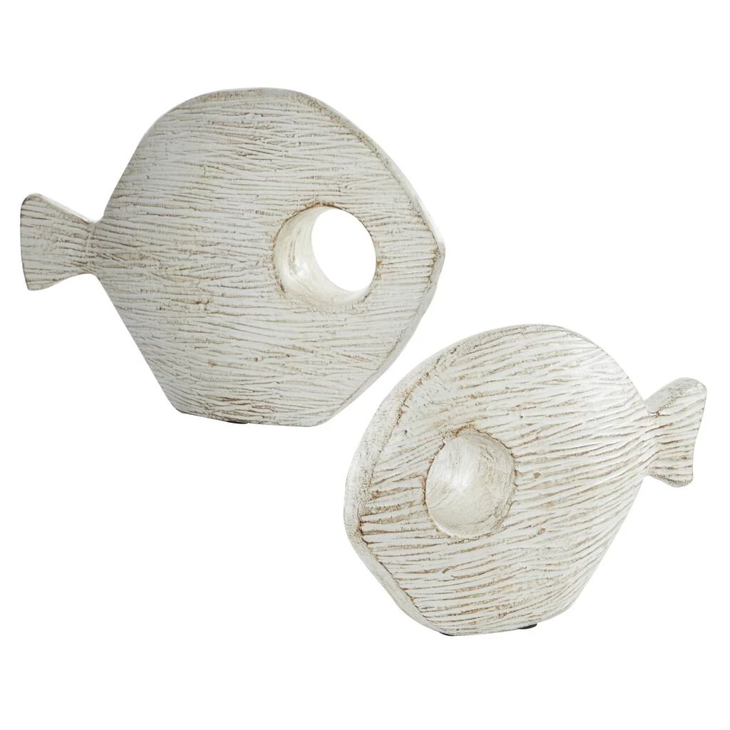 Best Sale β¨ Set of 2 White Ceramic Coastal Fish Sculpture, 13", 9" by Ivory and Iris π₯° 1 Best Sale β¨ Set of 2 White Ceramic Coastal Fish Sculpture, 13", 9" by Ivory and Iris π₯°