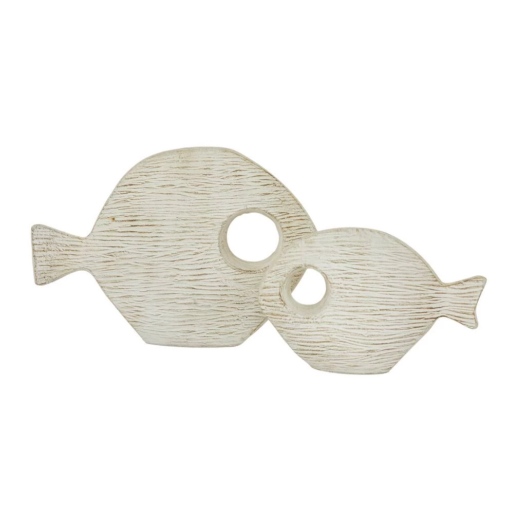 Best Sale β¨ Set of 2 White Ceramic Coastal Fish Sculpture, 13", 9" by Ivory and Iris π₯° 3 Best Sale β¨ Set of 2 White Ceramic Coastal Fish Sculpture, 13", 9" by Ivory and Iris π₯° - Image 3
