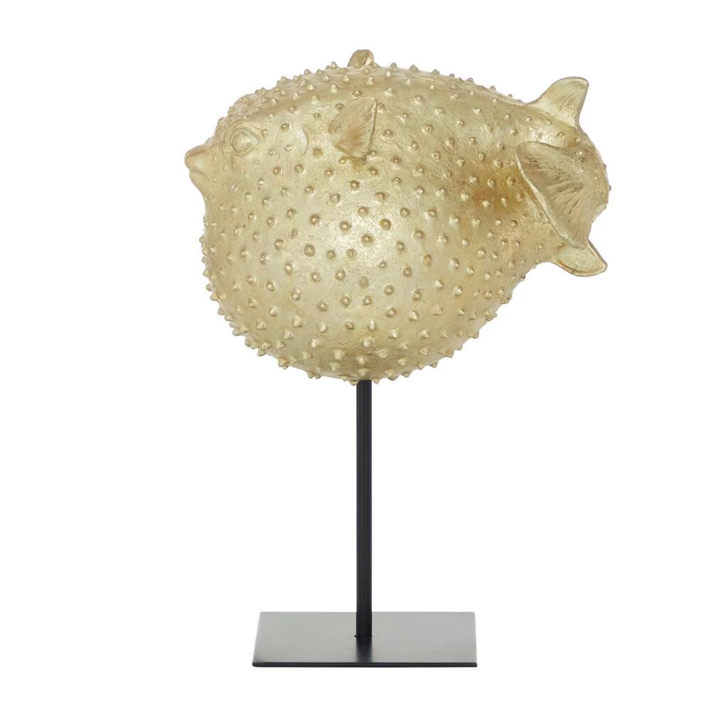 Budget β Gold Polyresin Coastal Fish Sculpture, 14" x 10" x 7" by Ivory and Iris π 3 Budget β Gold Polyresin Coastal Fish Sculpture, 14" x 10" x 7" by Ivory and Iris π - Image 3