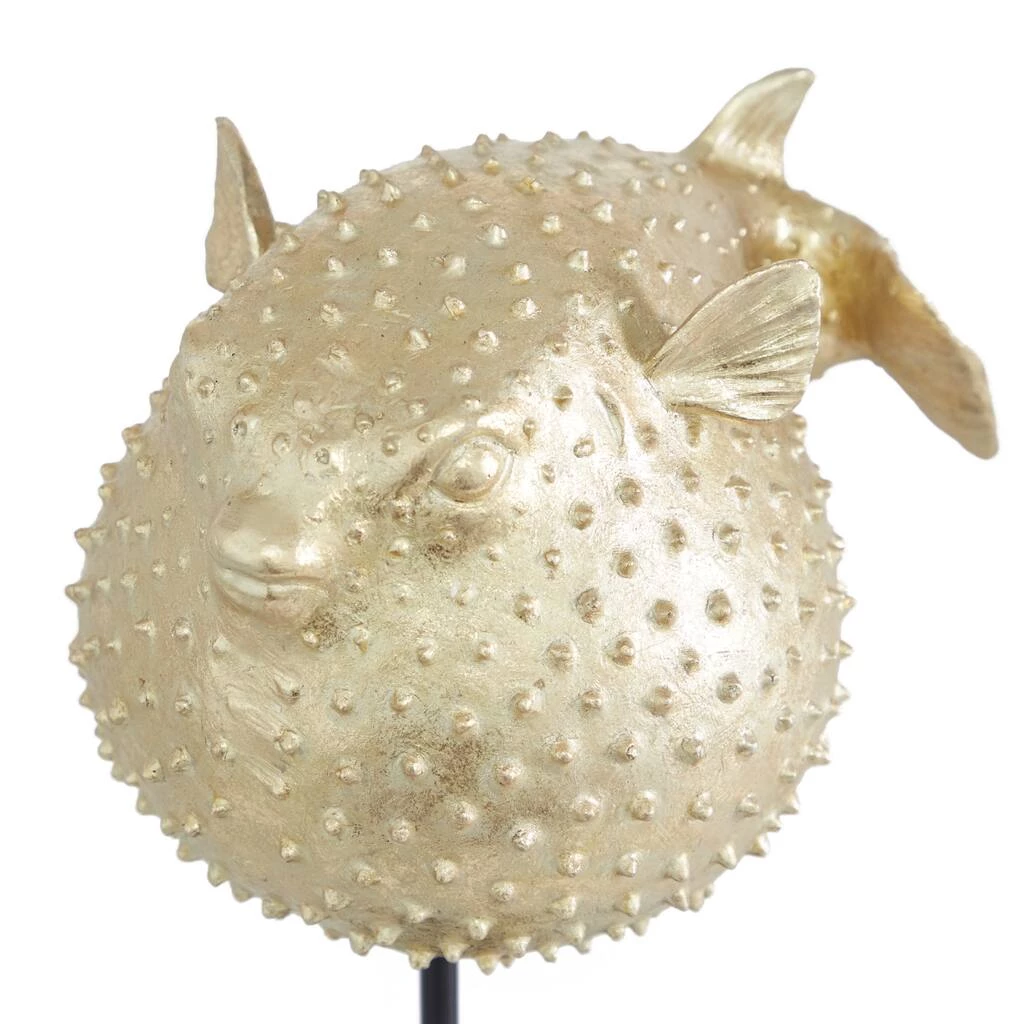 Budget β Gold Polyresin Coastal Fish Sculpture, 14" x 10" x 7" by Ivory and Iris π 4 Budget β Gold Polyresin Coastal Fish Sculpture, 14" x 10" x 7" by Ivory and Iris π - Image 4
