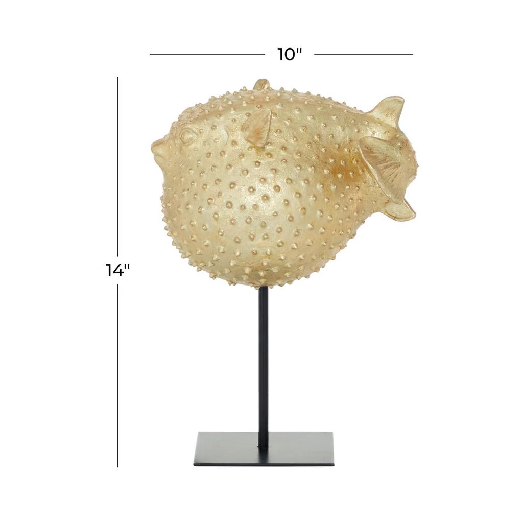 Budget β Gold Polyresin Coastal Fish Sculpture, 14" x 10" x 7" by Ivory and Iris π 7 Budget β Gold Polyresin Coastal Fish Sculpture, 14" x 10" x 7" by Ivory and Iris π - Image 7