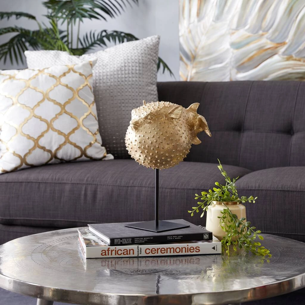 Budget β Gold Polyresin Coastal Fish Sculpture, 14" x 10" x 7" by Ivory and Iris π 8 Budget β Gold Polyresin Coastal Fish Sculpture, 14" x 10" x 7" by Ivory and Iris π - Image 8