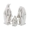 Best Pirce ⭐ Set of 3 Silver Porcelain Glam Sculpture 11", 10", 6" by Ivory and Iris 👏