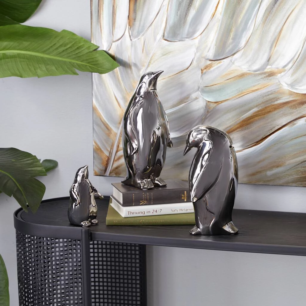 Best Pirce β Set of 3 Silver Porcelain Glam Sculpture 11", 10", 6" by Ivory and Iris π 9 Best Pirce β Set of 3 Silver Porcelain Glam Sculpture 11", 10", 6" by Ivory and Iris π - Image 9