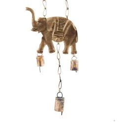 Brand new 🤩 Brass Metal Eclectic Windchime, 10" x 2" x 28" by Ivory and Iris 🥰 -Cheap Ivory and Iris Store D502256S 4