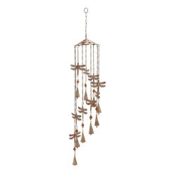 Flash Sale ๐ Brass Metal Eclectic Windchime, 5" x 1" x 36" by Ivory and Iris โจ