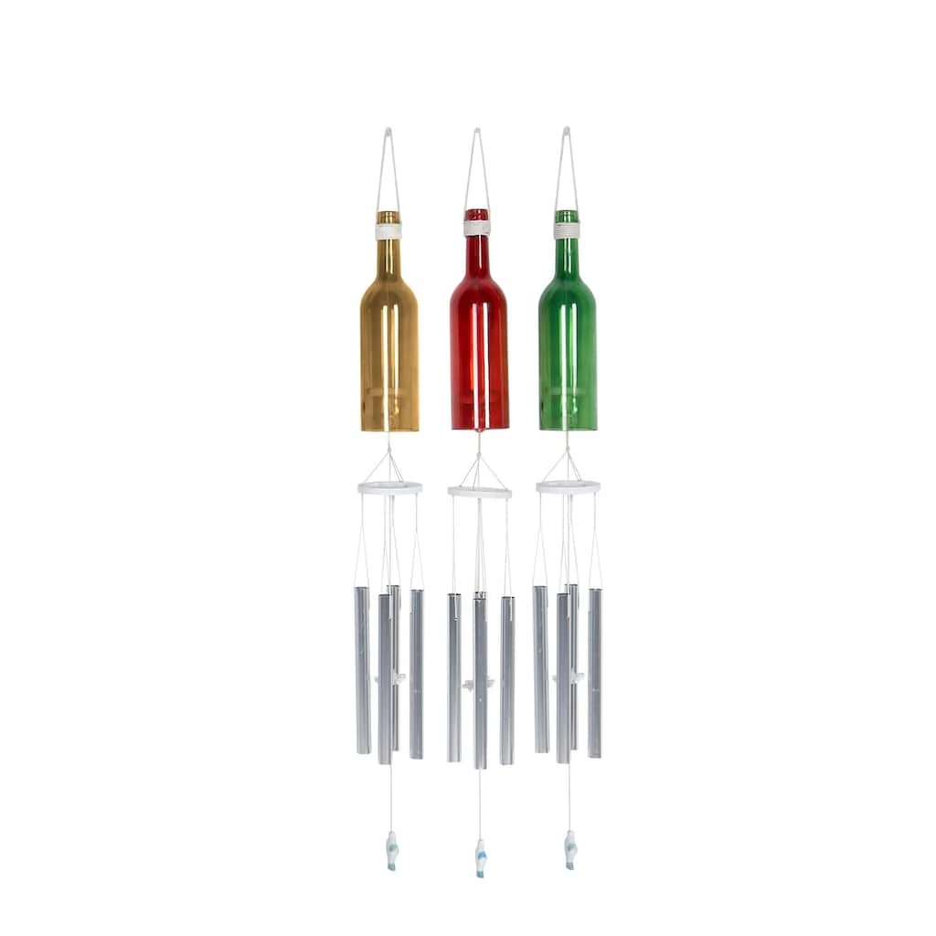 Buy ✨ Set of 3 Multi Colored Aluminum Coastal Windchime, 4" x 33" by Ivory and Iris ⭐ 1 Buy ✨ Set of 3 Multi Colored Aluminum Coastal Windchime, 4" x 33" by Ivory and Iris ⭐