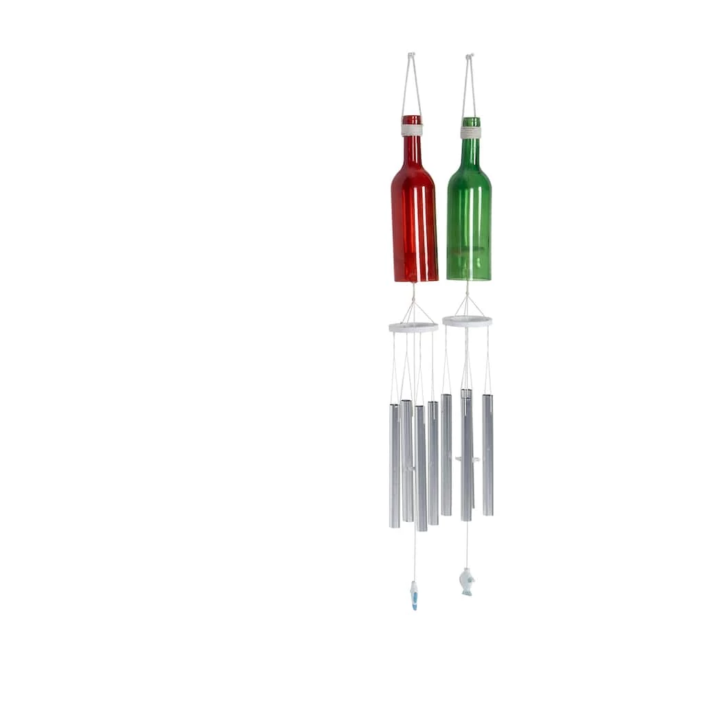Buy ✨ Set of 3 Multi Colored Aluminum Coastal Windchime, 4" x 33" by Ivory and Iris ⭐ 3 Buy ✨ Set of 3 Multi Colored Aluminum Coastal Windchime, 4" x 33" by Ivory and Iris ⭐ - Image 3