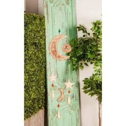 New 💯 Gold Mango Wood Eclectic Style Windchime, 7" x 1" x 27" by Ivory and Iris 🧨 -Cheap Ivory and Iris Store D502266S 7