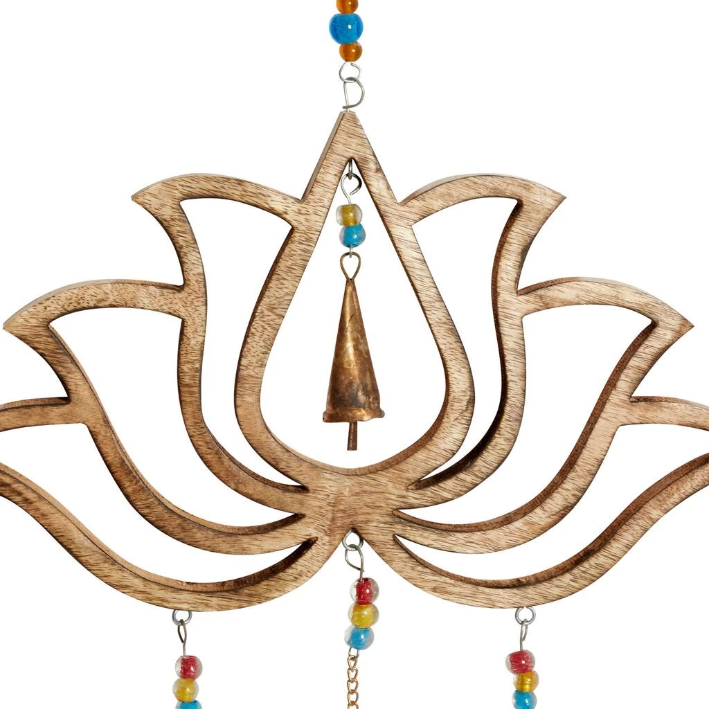 Outlet β Gold Mango Wood Eclectic Style Windchime, 15" x 30" by Ivory and Iris π 3 Outlet β Gold Mango Wood Eclectic Style Windchime, 15" x 30" by Ivory and Iris π - Image 3
