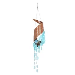 Top 10 👏 Teal Capiz Coastal Windchime, 5" x 32" by Ivory and Iris ⌛