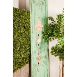 Outlet ⭐ Brown Mango Wood Eclectic Style Windchime, 5" x 1" x 32" by Ivory and Iris ⭐ -Cheap Ivory and Iris Store D502280S 10