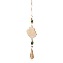 Outlet ⭐ Brown Mango Wood Eclectic Style Windchime, 5" x 1" x 32" by Ivory and Iris ⭐ -Cheap Ivory and Iris Store D502280S 6