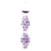 Cheap 🌟 Purple Capiz Coastal Windchime, 5" x 27" by Ivory and Iris 👍