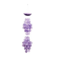 Cheap 🌟 Purple Capiz Coastal Windchime, 5" x 27" by Ivory and Iris 👍 -Cheap Ivory and Iris Store D502283S 3