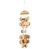 Outlet 🔔 Gold Coconut shells Coastal Windchime, 5" x 17" by Ivory and Iris 💯