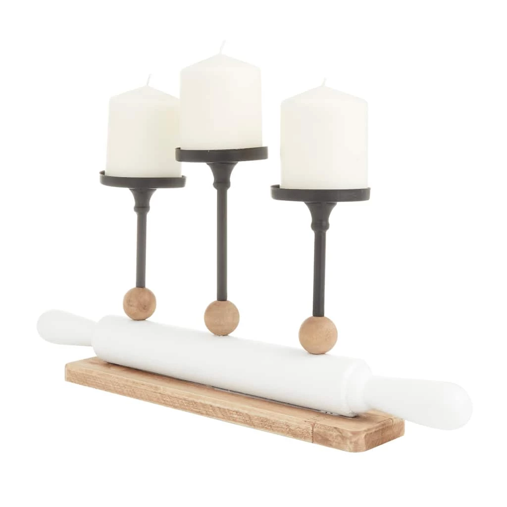 Deals π White Fir Modern Farmhouse Candelabra, 9" x 20" x 4" by Ivory and Iris β 2 Deals π White Fir Modern Farmhouse Candelabra, 9" x 20" x 4" by Ivory and Iris β - Image 2