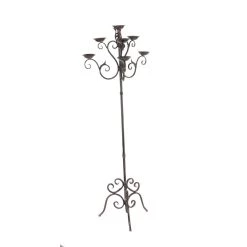 Promo 😍 5ft. Brown Traditional Candle Holder Lantern by Ivory and Iris 🧨 -Cheap Ivory and Iris Store D502367S 3