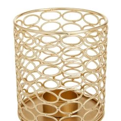 Best deal ⭐ Set of 3 Gold Iron Glam Candle Holders, 4" x 4" x 4" by Ivory and Iris ❤️ -Cheap Ivory and Iris Store D502369S 6