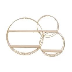 Cheap π Gold Metal Contemporary Wall Shelf, 26" x 37" x 6" by Ivory and Iris β¨