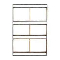Buy 🎉 Brown Wood Industrial Wall Shelf, 35" x 24" x 6" by Ivory and Iris 😉 -Cheap Ivory and Iris Store D502375S 4