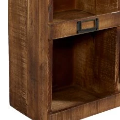 Best Sale 👏 Brown Wood Rustic Wall Shelf, 42" x 18" x 7" by Ivory and Iris 🎉 -Cheap Ivory and Iris Store D502378S 4