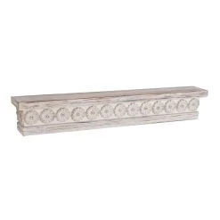 Buy π White Chinese fir wood Vintage Wall Shelf, 6" x 36" x 5" by Ivory and Iris π₯