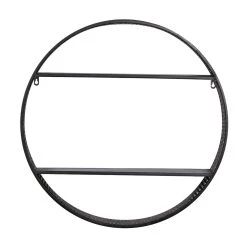 Buy 👍 Black Iron Contemporary Wall Shelves, 26" x 26" x 5" by Ivory and Iris ✨ -Cheap Ivory and Iris Store D502389S 6