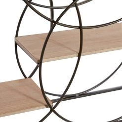 Budget 😀 Gray Metal Contemporary Wall Shelf, 32" x 32" x 7" by Ivory and Iris 🌟 -Cheap Ivory and Iris Store D502398S 4