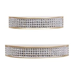 Hot Sale β¨ Set of 2 Gold Metal Contemporary Wall Shelves 28", 24" by Ivory and Iris π