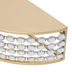 Hot Sale ✨ Set of 2 Gold Metal Contemporary Wall Shelves 28", 24" by Ivory and Iris 🌟 -Cheap Ivory and Iris Store D502401S 3