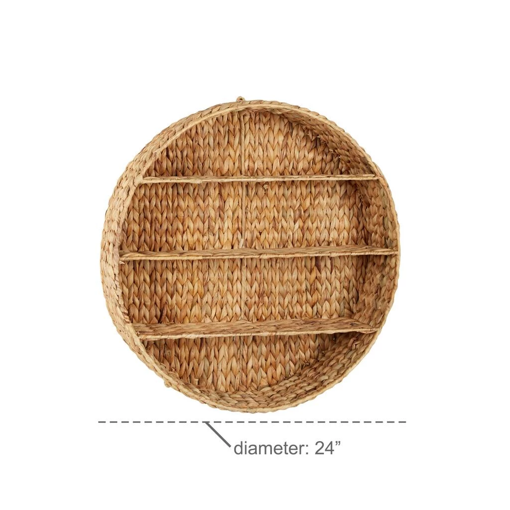 Cheapest 🧨 Brown Sea Grass Coastal Style Wall Shelf, 24" x 24" x 24" by Ivory and Iris ❤️ 7 Cheapest 🧨 Brown Sea Grass Coastal Style Wall Shelf, 24" x 24" x 24" by Ivory and Iris ❤️ - Image 7