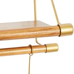 Outlet β Gold Wood Contemporary Wall Hook, 14" x 23" x 6" by Ivory and Iris π 10 Outlet β Gold Wood Contemporary Wall Hook, 14" x 23" x 6" by Ivory and Iris π -Cheap Ivory and Iris Store D502406S 3