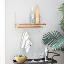 Outlet β Gold Wood Contemporary Wall Hook, 14" x 23" x 6" by Ivory and Iris π 15 Outlet β Gold Wood Contemporary Wall Hook, 14" x 23" x 6" by Ivory and Iris π -Cheap Ivory and Iris Store D502406S 8