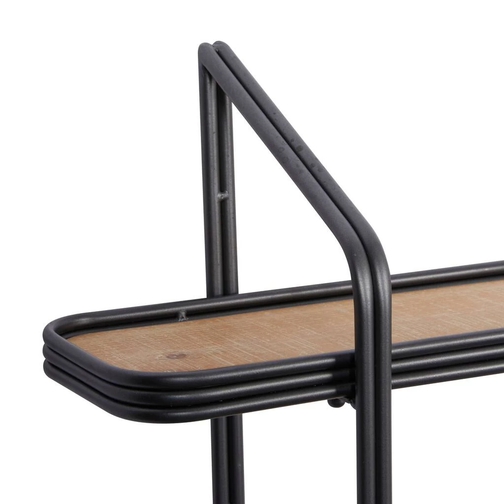 New β Gray Metal and Wood Industrial Wall Shelves, 34" x 32" x 6" by Ivory and Iris π 3 New β Gray Metal and Wood Industrial Wall Shelves, 34" x 32" x 6" by Ivory and Iris π - Image 3