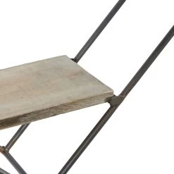 Outlet 😉 Set of 2 Black Metal Industrial Wall Shelf, 22", 17" by Ivory and Iris 🎉 -Cheap Ivory and Iris Store D502421S 3