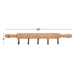 Flash Sale β Brown Fir Modern Farmhouse Wall Hook, 3" x 28" x 5" by Ivory and Iris π 10 Flash Sale β Brown Fir Modern Farmhouse Wall Hook, 3" x 28" x 5" by Ivory and Iris π -Cheap Ivory and Iris Store D502451S 5