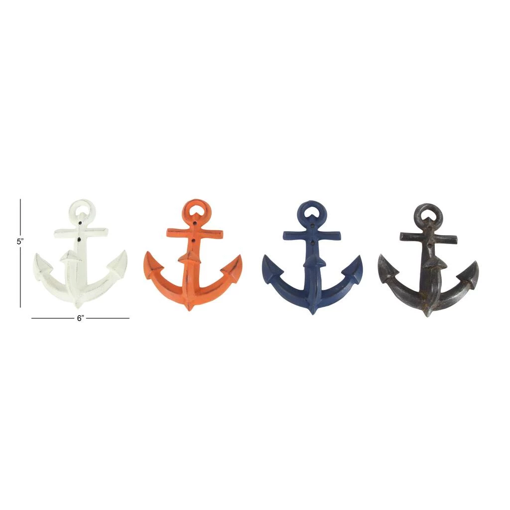 Deals ⭐ Set of 4 Multi Colored Metal Coastal Wall Hook, 5" x 7" by Ivory and Iris 🥰 6 Deals ⭐ Set of 4 Multi Colored Metal Coastal Wall Hook, 5" x 7" by Ivory and Iris 🥰 - Image 6