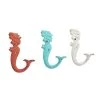 Promo 🧨 Set of 3 Multi Colored Metal Coastal Wall Hook, 4" x 7" by Ivory and Iris 🔥