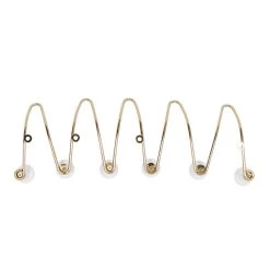 Deals 😀 Set of 3 Gold Metal Glam Wall Hook, 4", 10", 17" by Ivory and Iris 😀 -Cheap Ivory and Iris Store D502463S 5