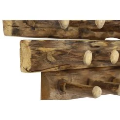 Promo 🔔 Set of 3 Brown Teak Wood Rustic Wall Hook, 32", 24", 16" by Ivory and Iris ❤️ -Cheap Ivory and Iris Store D502475S 3