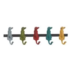 Hot Sale 😉 Multi Colored Metal Farmhouse Wall Hook, 5" x 19" x 1" by Ivory and Iris 🥰