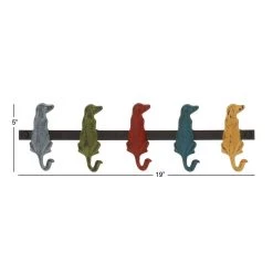 Hot Sale 😉 Multi Colored Metal Farmhouse Wall Hook, 5" x 19" x 1" by Ivory and Iris 🥰 -Cheap Ivory and Iris Store D502476S 7