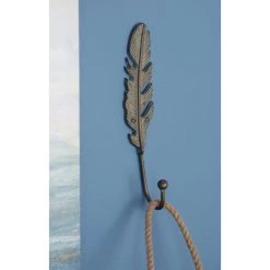 Best Pirce ✔️ Set of 3 Turquoise Metal Eclectic Wall Hook, 2" x 10" by Ivory and Iris 🧨 -Cheap Ivory and Iris Store D502478S 7