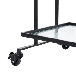Best Pirce ❤️ Black Iron Industrial Bar Cart, 32" x 25" x 18" by Ivory and Iris ✨ 14 Best Pirce ❤️ Black Iron Industrial Bar Cart, 32" x 25" x 18" by Ivory and Iris ✨ -Cheap Ivory and Iris Store D502505S 6