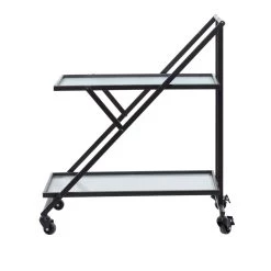 Best Pirce ❤️ Black Iron Industrial Bar Cart, 32" x 25" x 18" by Ivory and Iris ✨ 15 Best Pirce ❤️ Black Iron Industrial Bar Cart, 32" x 25" x 18" by Ivory and Iris ✨ -Cheap Ivory and Iris Store D502505S 7