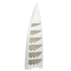 Top 10 ⌛ 76'' White Wood Coastal Standing Wine Rack by Ivory and Iris 💯