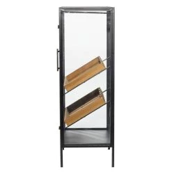 Deals 🤩 40'' Black Wood Contemporary Standing Wine Rack by Ivory and Iris 😉 -Cheap Ivory and Iris Store D502521S 3